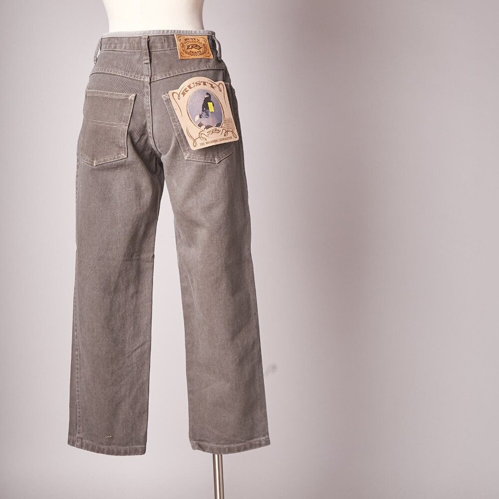 1990s Deadstock Gray Rusty Skateboarding Jeans Pants